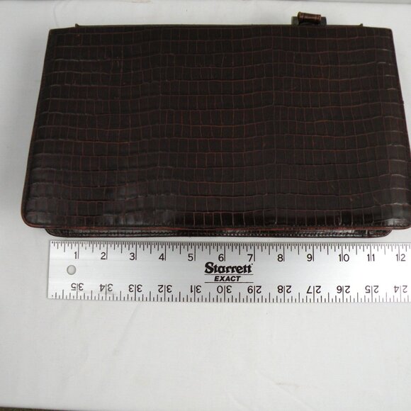 LAMARTHE Vintage Italian Crocodile Embossed Handbag - Picture 9 of 9